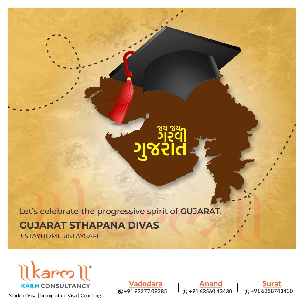 KarmConsultancy's tweet photo. ।। મારી આન બાન અને શાન ગુજરાત ।।
જય જય ગરવી ગુજરાત
https://t.co/WKaBxzFpNP
#StudentVisa #VisaConsultant #Vadodara #Anand #Surat https://t.co/m4Oh5blnlQ