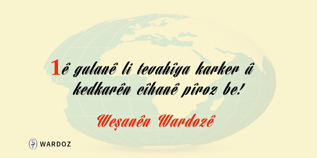 O Xrhsths Wesanen Wardoze Sto Twitter Tiste Ku Dest Dike De U Bav Nakin 1e Gulane Li Tevahiya Karker U Kedkaren Cihane Piroz Be