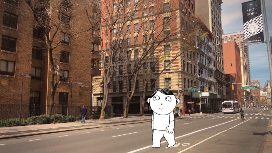 LBBOnline's tweet photo. .@greencardpics director Zac Stuart-Pontier animations a love letter to quarantine kids of New York. https://t.co/QJVL9hS8Yu https://t.co/Jfea7vF00d