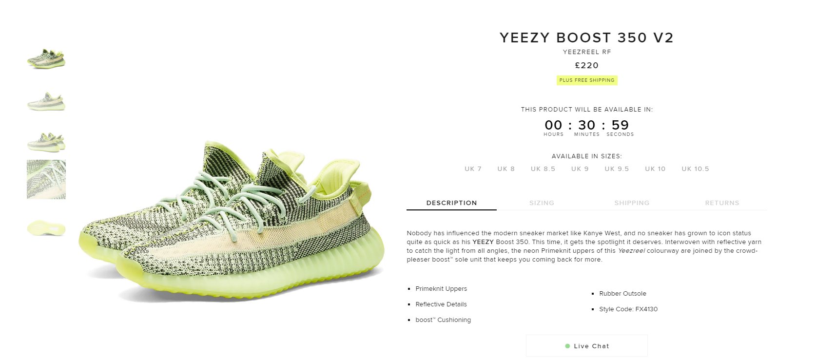 توییتر \ FRSHSneaks - Sneaker Alerts در توییتر: «Dropping in 30 minutes via  END: Adidas Yeezy Boost 350 V2 