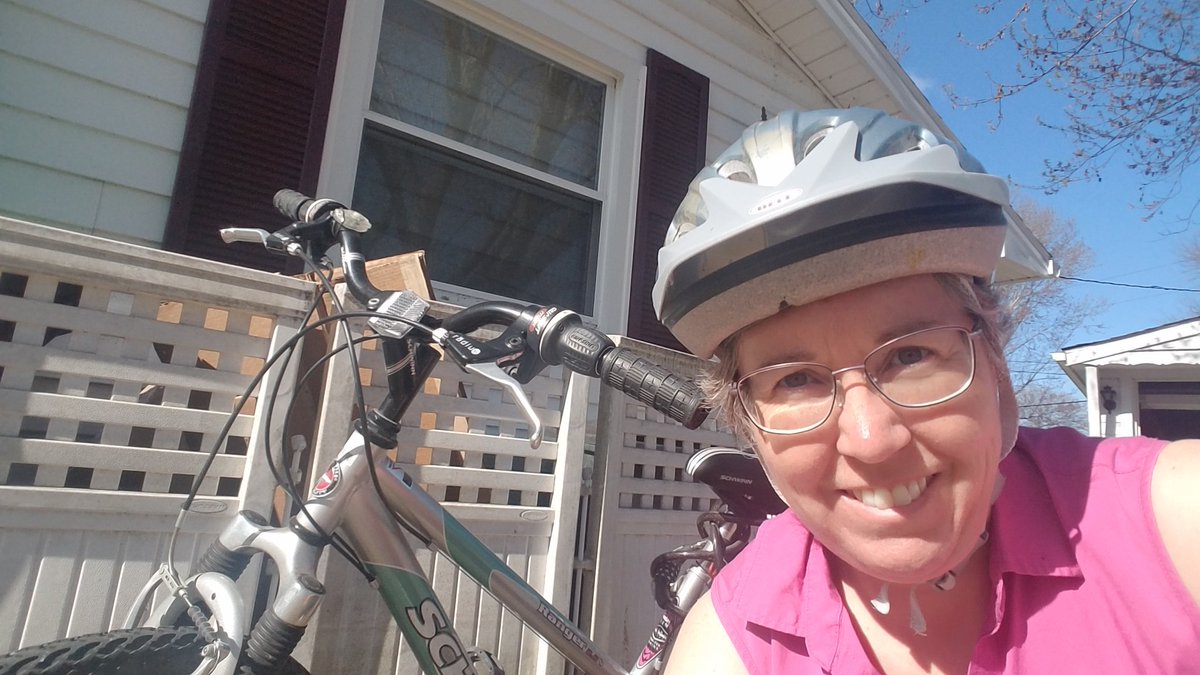NicholeKMcD's tweet photo. I am going to be safe when I ride my bike! I am running a safety check to get ready for next week's #biketoschoolday 2020:from a distance. Look for more info next week! #power7challenge #powerupmms https://t.co/qULi8mZDPu