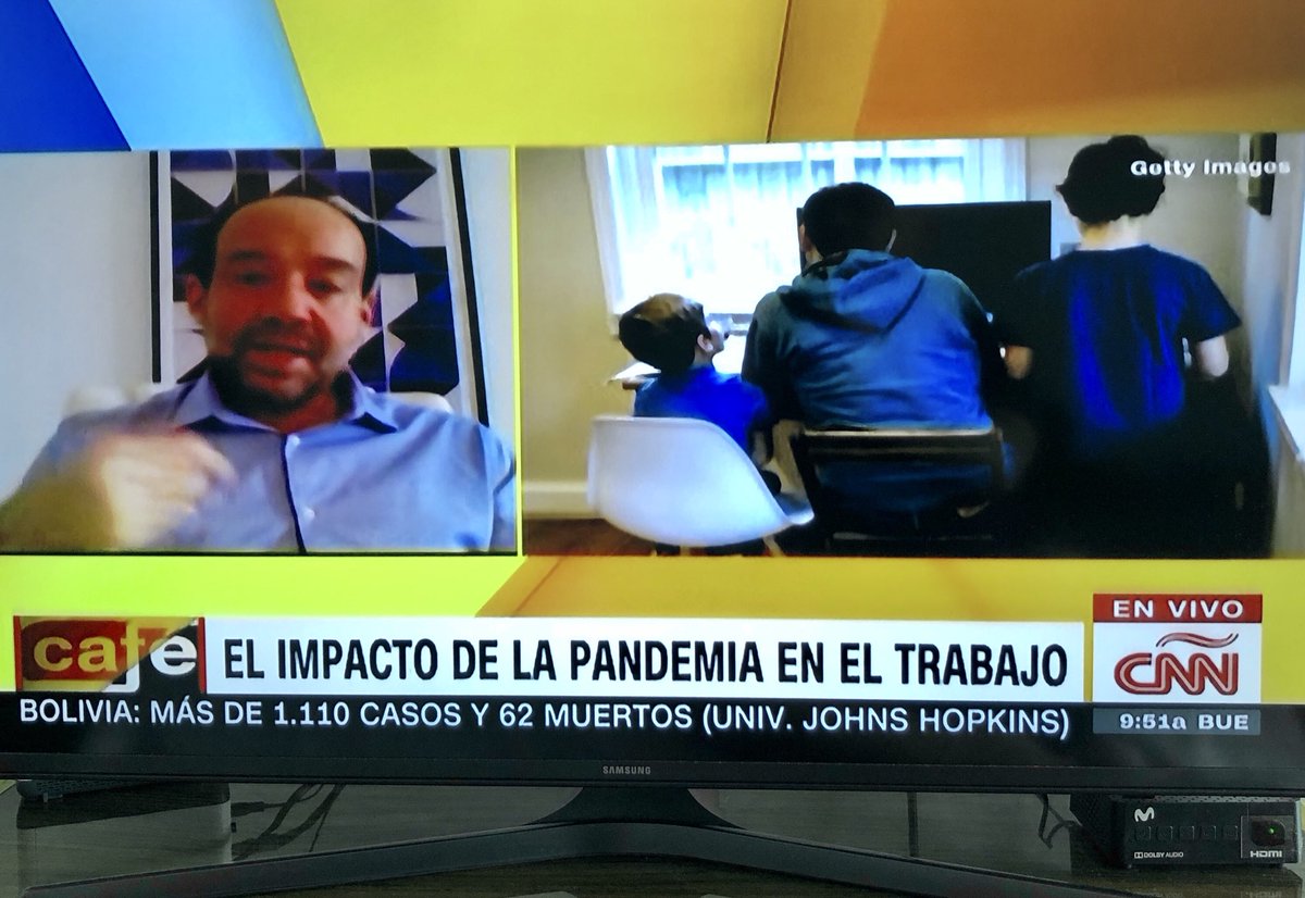 OITAmericas's tweet photo. El teletrabajo llegó para quedarse pero es importante recordar que no se aplica a todos los sectores y a gran parte de informalidad. Este #1deMayo en ⁦@cafecnn⁩ estuvo ⁦@vinciuscp⁩ Director de ⁦@OITAmericas⁩ 

#NoContagiemosAlEmpleo https://t.co/Sr4sQ9kWNl