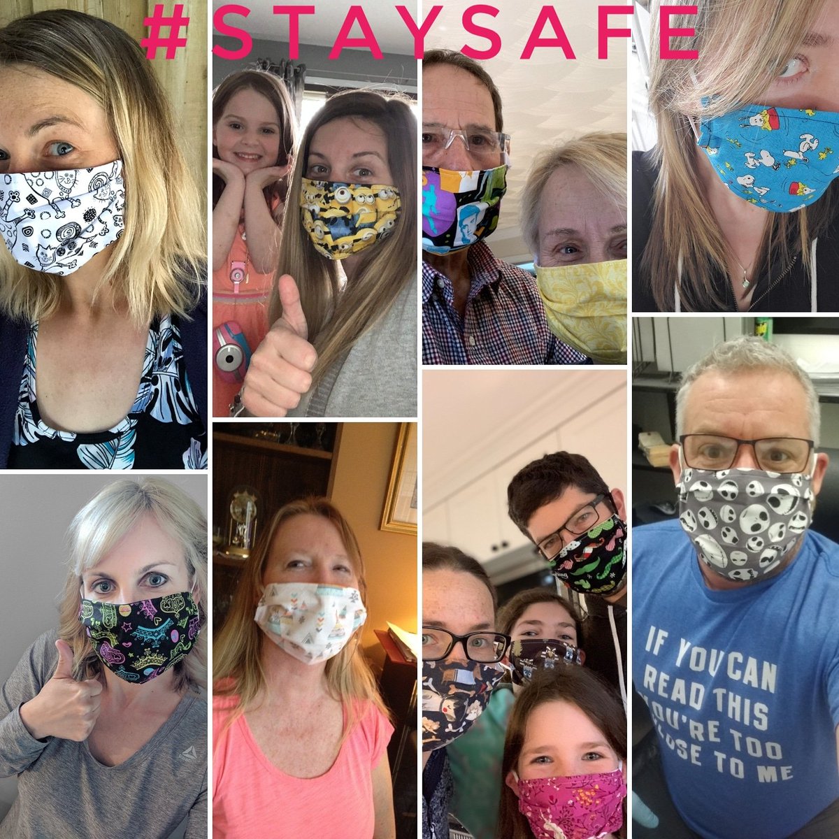 Our own Janet and Dayle have been providing homemade masks to our team as well their extended family and friends working in essential services! #oshawa #StayHome #staysafe #essentialservices #teamwbwhite