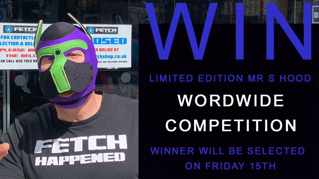 fetchshoplondon's tweet photo. COMPETITION TIME!! WIN WIN WIN
Simply like, retweet and you will be entered to win this limited edition @MrSLeather pup hood! Worldwide competition!
#fetchshoplondon #humanpuppy #gaypupplay #humanpuppyplay #gaypup #humanpups #bdsmcommunity #humanpups https://t.co/psjofUi8gc