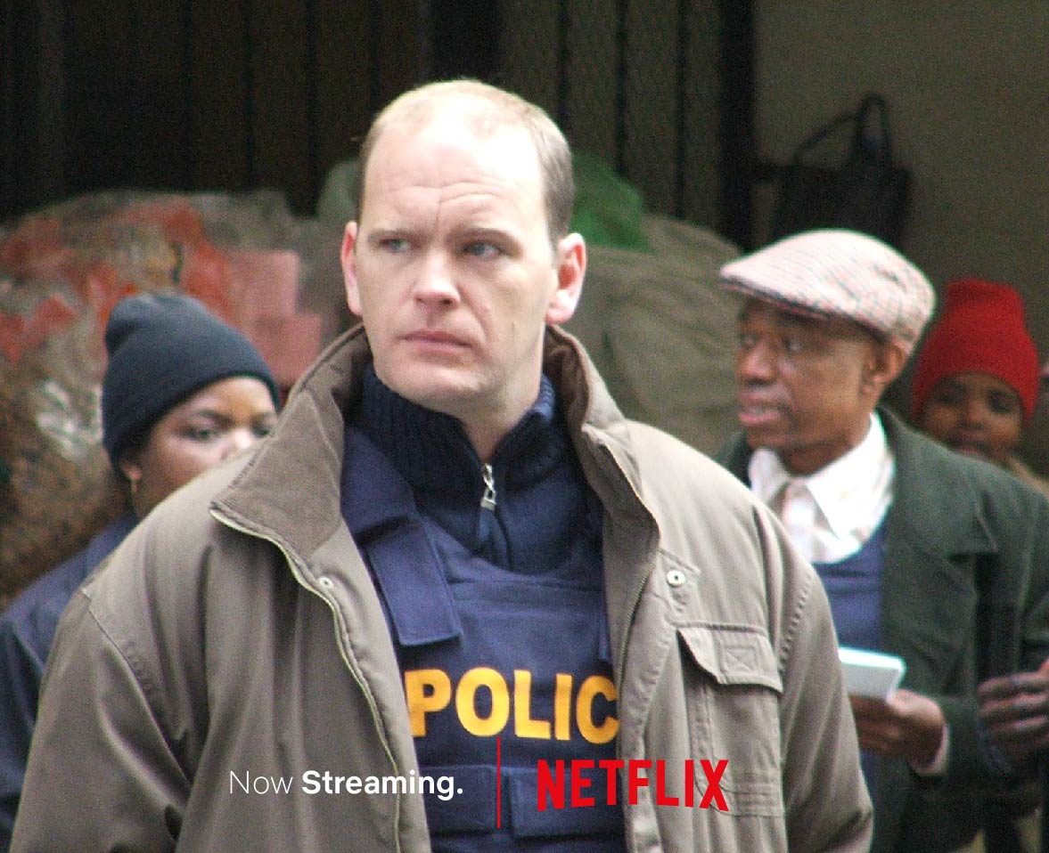 tendeka's tweet photo. The great @RobertMwhoron as Inspector Blakkie Swart in #Jerusalema #NowStreaming on @NetflixSA https://t.co/CQNWJQ2D4G
