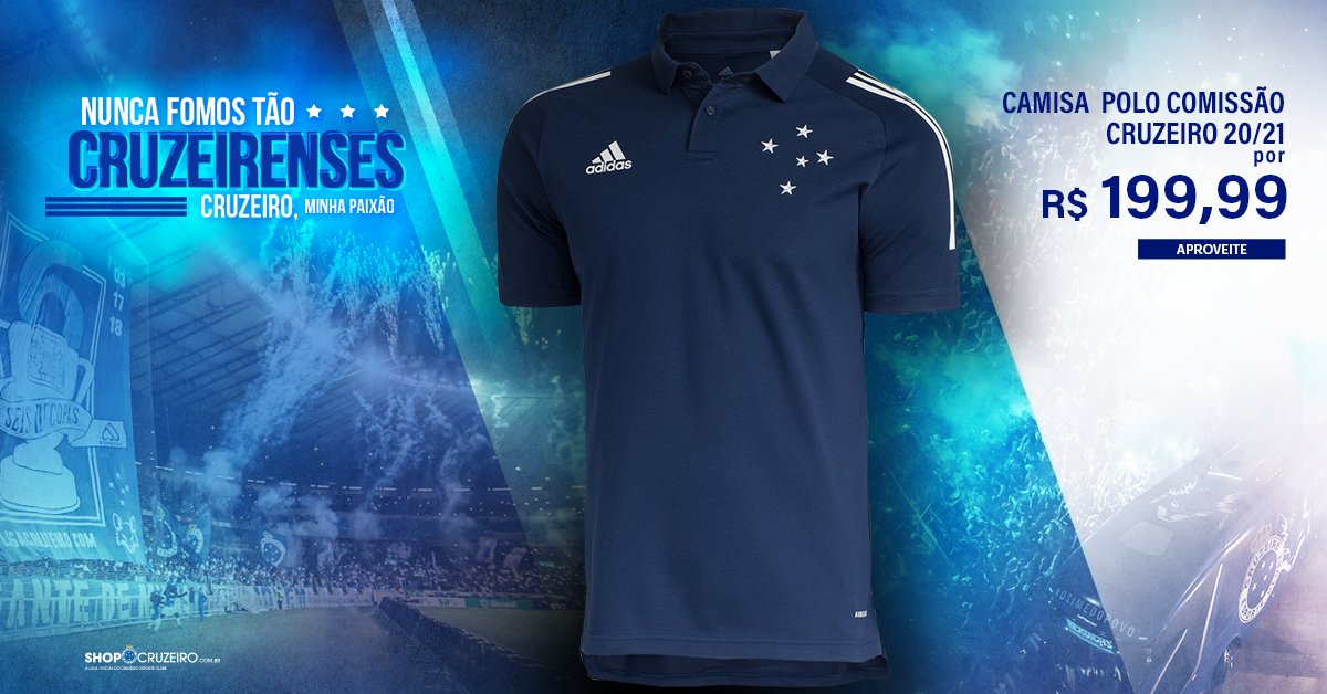 polo adidas cruzeiro