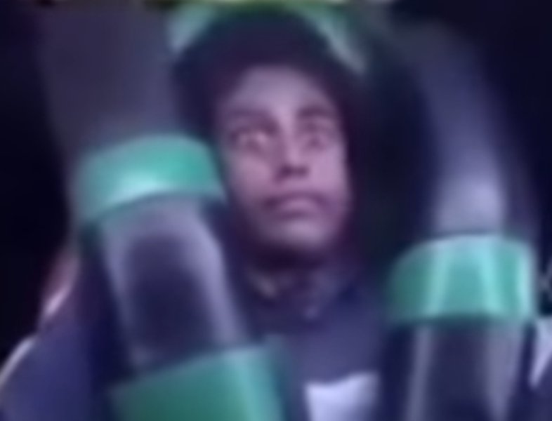 When he caught a glimpse of the pearly gates