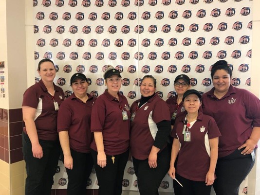 Our cafeteria workers are #DraperDriven .  They always serve our students with a smile and never miss a chance to participate in a theme day.  We love these ladies and miss them terribly.