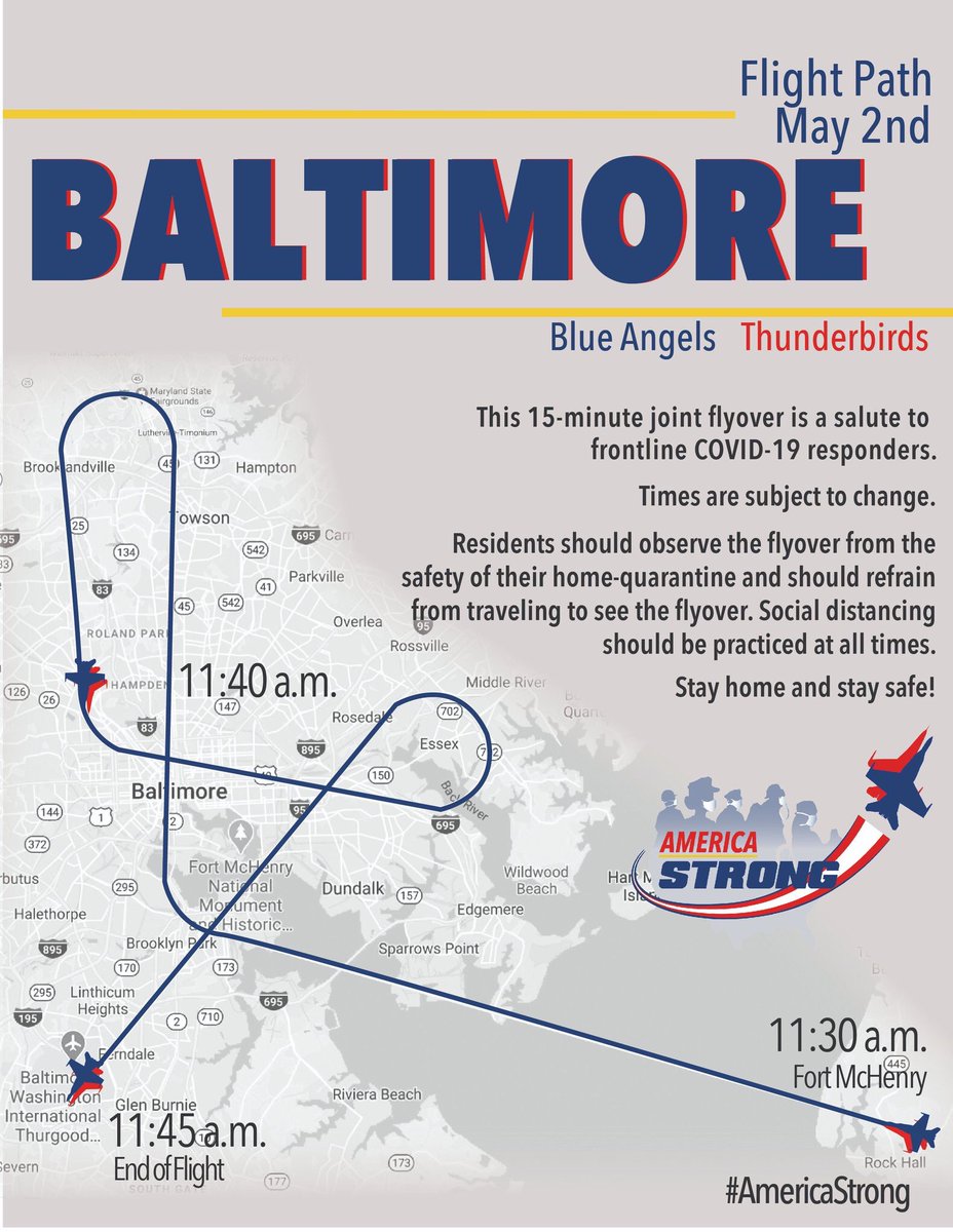 Brad7News's tweet photo. #BREAKING here are the maps for tomorrow’s flyovers by the Blue Angels and Thunderbirds. @ABC7News https://t.co/FgjBRXrwqQ