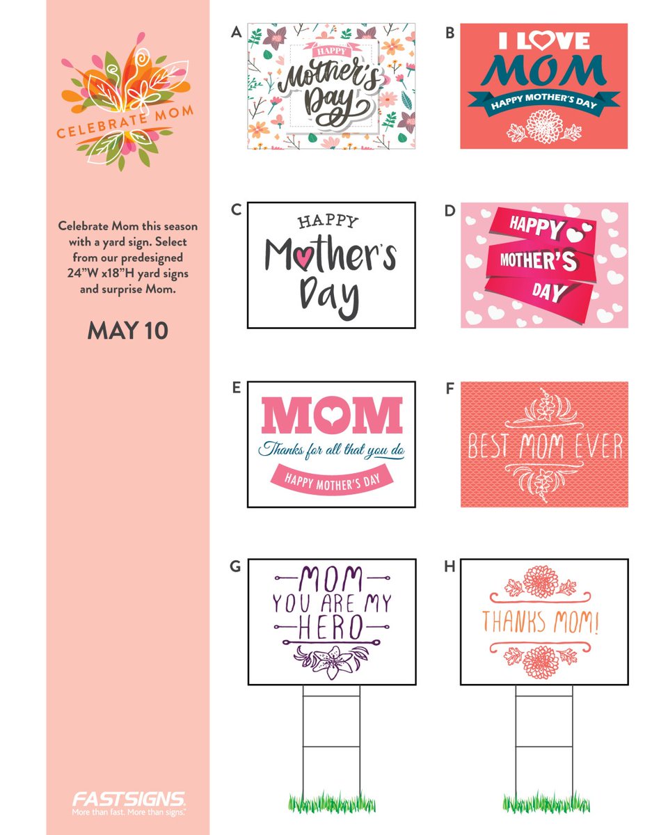 FASTSIGNS_GR's tweet photo. HEADS UP, GUYS!  Mother's Day is just over a week away and the kids are NOT making crafts at school this year. But, we have you covered! Order a sign to show Mom you love her! Full color or black &amp; white for the kids to color themselves using permanent markers! 
#MothersDay https://t.co/YiTRuv4189