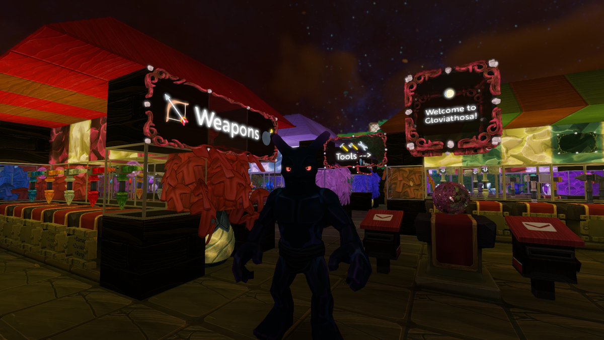 playboundless's tweet photo. Today's #ShopOfTheWeek belongs to Adrageron and their store Gloviathosa Market! 

Here you can buy almost all crafted goods and there are plenty of request baskets meaning there is coin to be made too! 👛

The Market is reachable via portals in PS Lamblis &amp; DK Ultima Tree https://t.co/sBWG89msLs