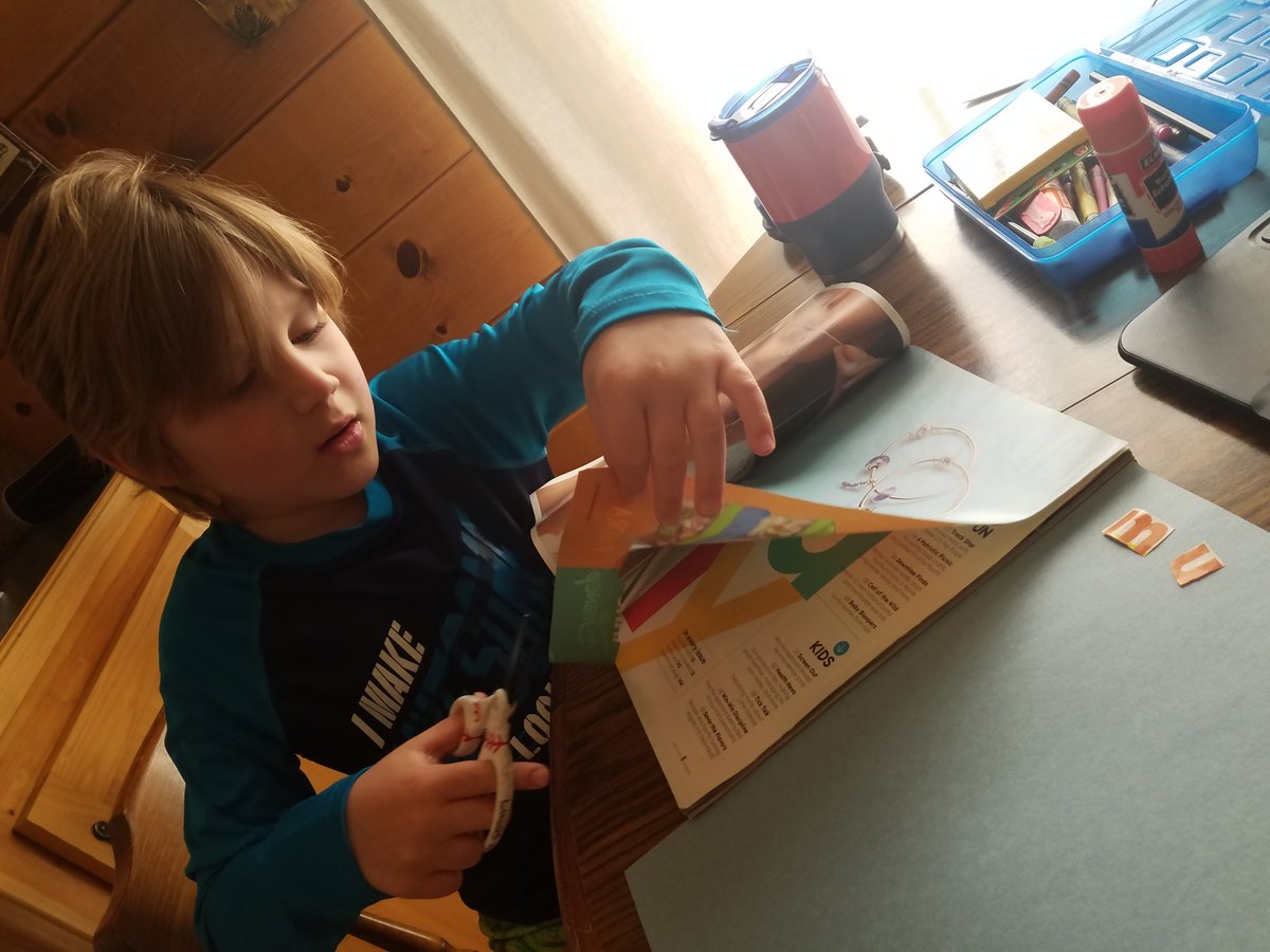 KinderWolfePack's tweet photo. We are always learning new strategies for word building!  Magazine letters and spin and build were our two activities this week! https://t.co/UbBHFK6VwZ