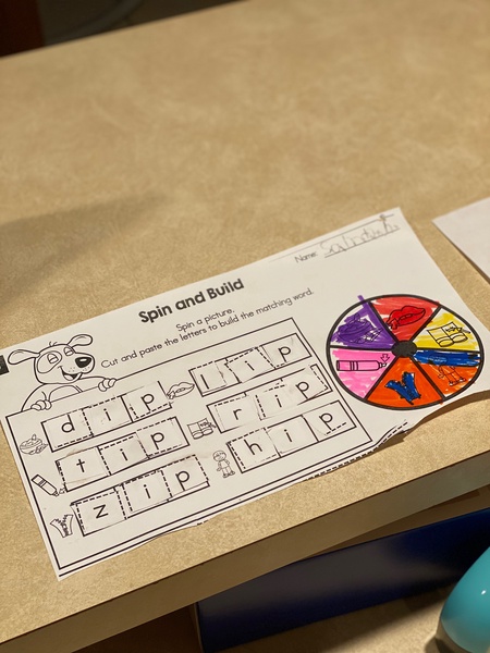 KinderWolfePack's tweet photo. We are always learning new strategies for word building!  Magazine letters and spin and build were our two activities this week! https://t.co/UbBHFK6VwZ