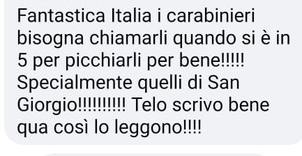 GiuliaStefan's tweet photo. Lui ama il suo lavoro e ci mette il cuore in ogni cosa che fa, perché è fatto così e chi lo conosce lo sa bene.
Mio padre è un CARABINIERE, ed io sono orgogliosa di lui. 
Non auguro a NESSUNO di imbattersi in commenti e affermazioni del genere rivolte ai propri genitori. https://t.co/x2Iv5jiklc