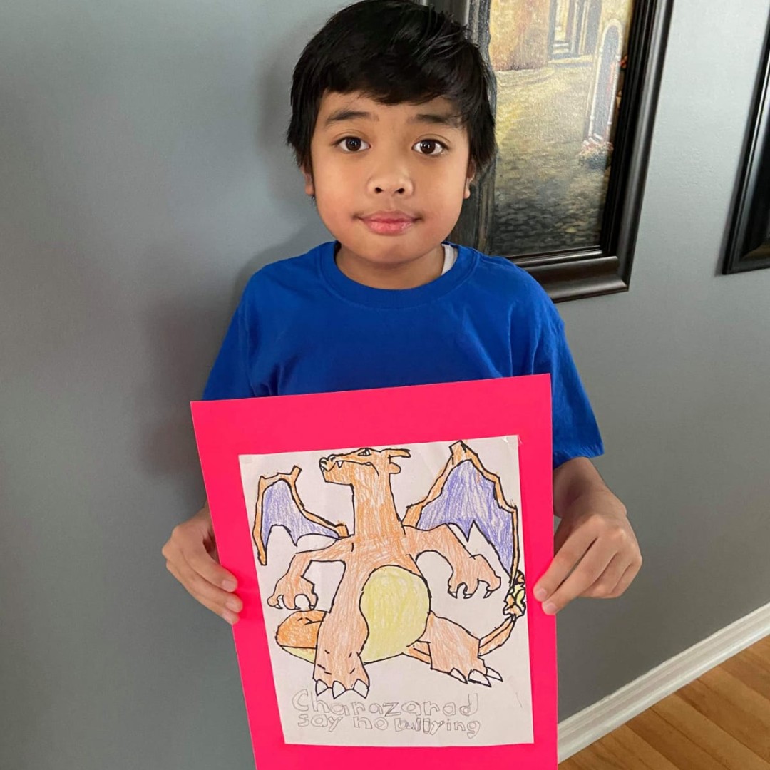 FPKCanada's tweet photo. Check out these posters Gavin created for his Goal to put a stop to bullying! He used some of his favourite Pokémon characters to help spread the message that kindness is a superpower. We #StandStrongWithKids like Gavin who are trying to make the world a nicer place. #FPKCanada https://t.co/Nwye7Y9qpk