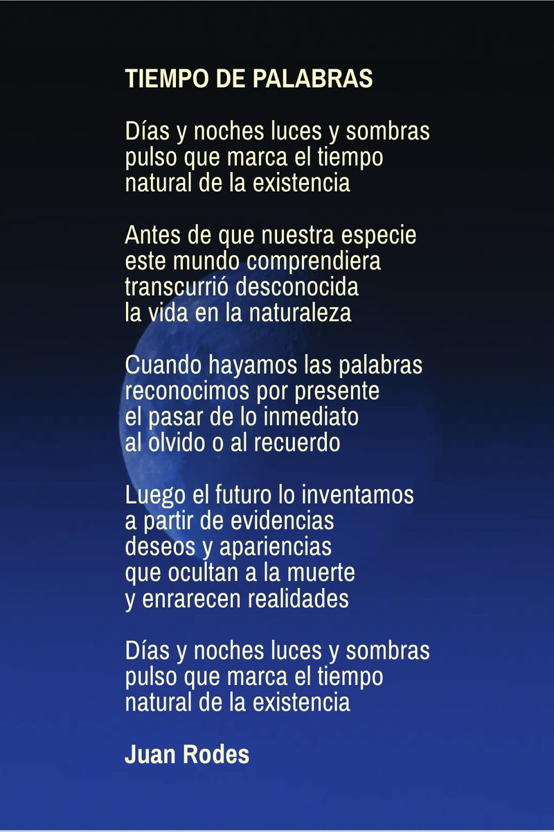 JuanRodes's tweet photo. Buenos días. Hoy nos explicamos con estadísticas, pero siempre cuentan más las palabras. Os invito a mi nuevo poema https://t.co/xl0NGLIXHl