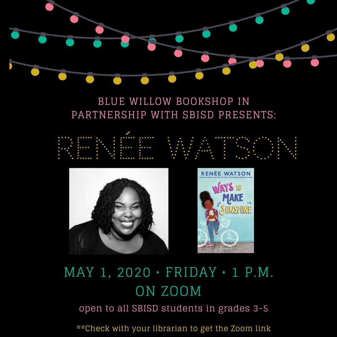 Today is the day! Registration closes at 11:00AM for any last minute attendees (email your teacher/librarian for the link).  30 <a href="/pseexplorers/">Pine Shadows</a> have already registered and are in the drawing for a free copy of #waystomakesunshine <a href="/pseexplorerspta/">@PineShadowsPTA</a>