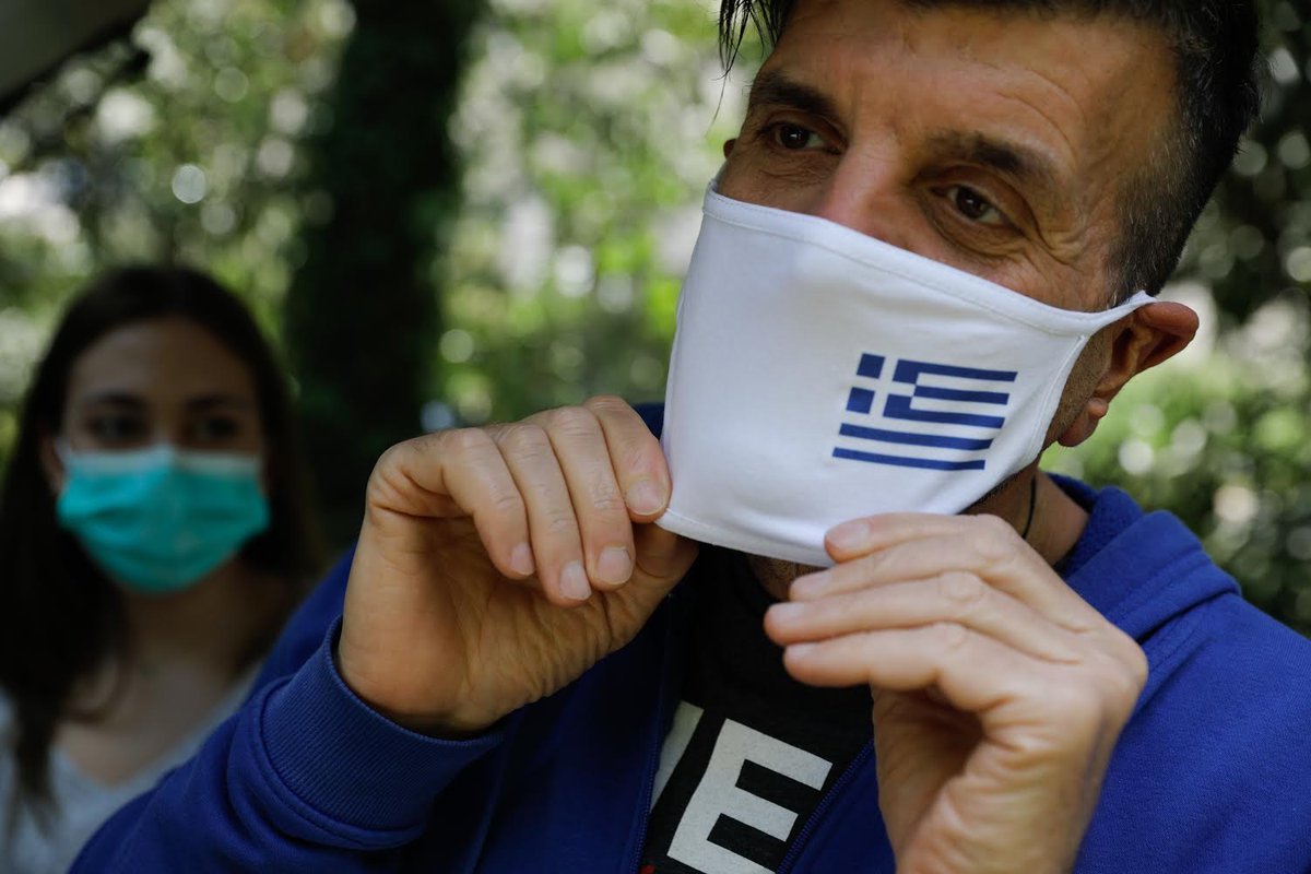TheGreekMask's tweet photo. With yr support, we managed to supply Sotiria Hospital. This brings to 600 the total number of "greek masks" donated to COVID designated hospitals, in Greece. True to our goal, we thank &amp; encourage doctors and hospital staff on the front lines, even on #MayDay.
#Greece #Covid_19 https://t.co/qLeZowXWuL