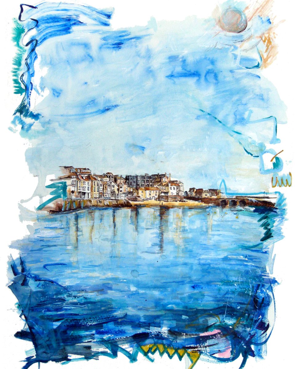 Some new work for an exhibition later this year part of my new series "Coastal Playgrounds"

Sandcastles // Pen &amp; Wash on Paper // 40cm x 30cm

#art #painting #watercolour #landscape #drawing #penandwash #landscapepainting #seascape #cornwallart #artistsoninstagram #expressionism