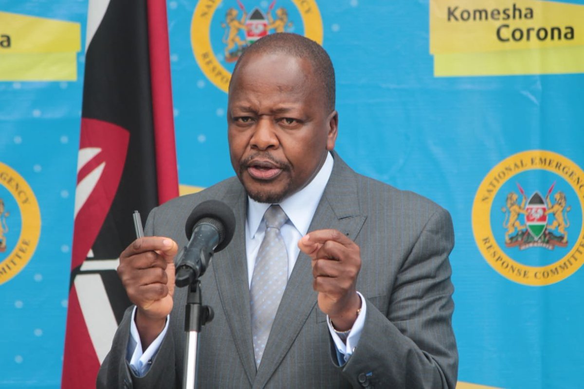Kiss100kenya's tweet photo. HEALTH CS Mutahi Kagwe confirms 15 new Covid-19 cases after testing  1434 samples in the last 24 hours, total number rises to 411. https://t.co/s9QW0A7Bup