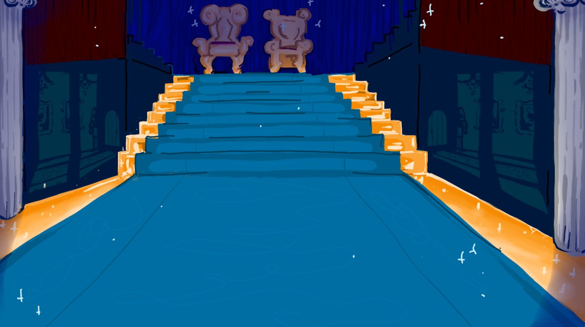 FSSTheater's tweet photo. Virtual set design created by Poli Sotnik-Platt '20 for #onceuponamattress #iselectlearning @FSSUpperSchool https://t.co/umUmxnAQbJ