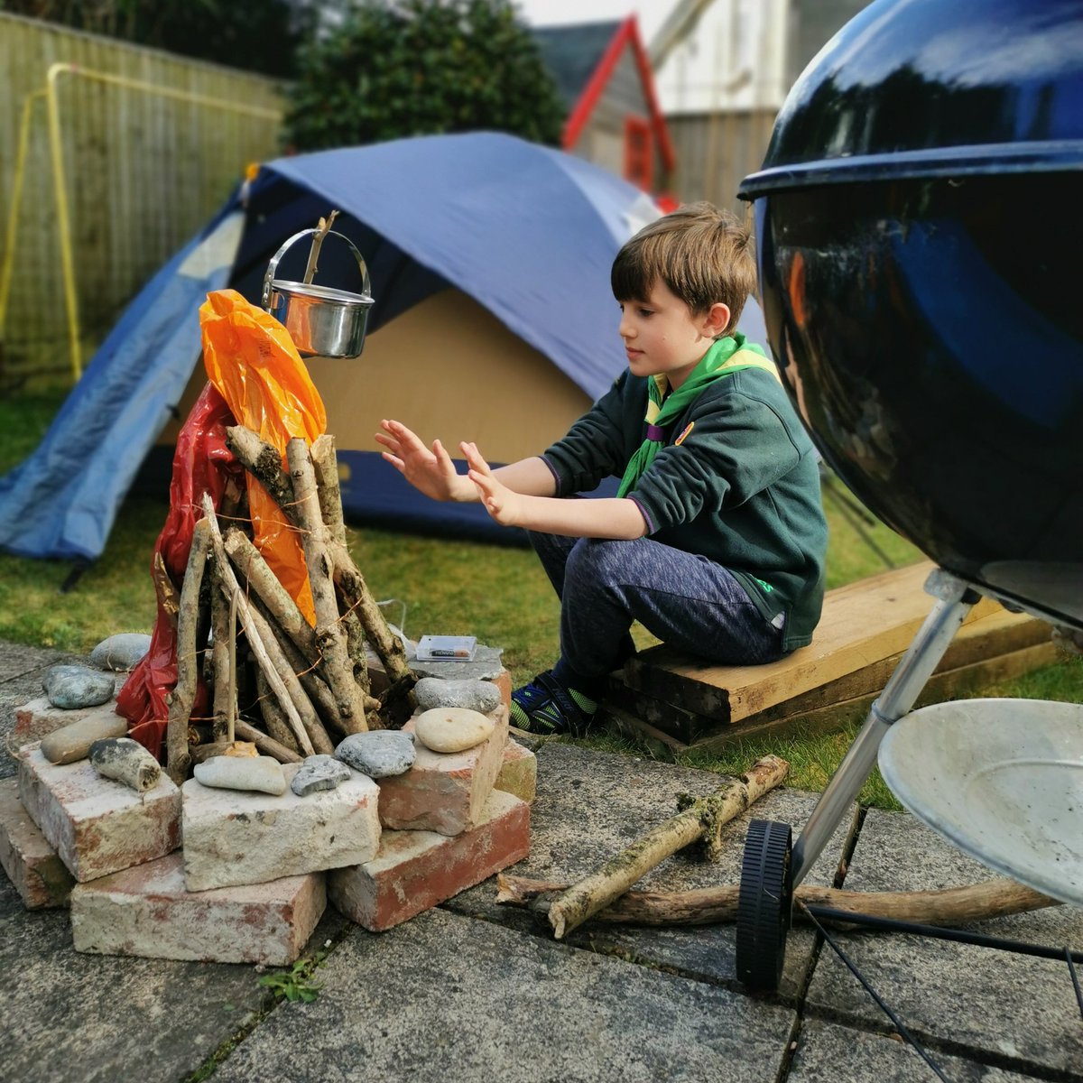 39 of our members woke up record breakers this morning as they slept away from their bed as part of #CampAtHome. ⛺

As well as setting up tents, dens and fake campfires, we hosted a virtual campfire with games and songs. 🔥 Many had camp snacks like s'mores and camp donuts! 🤤