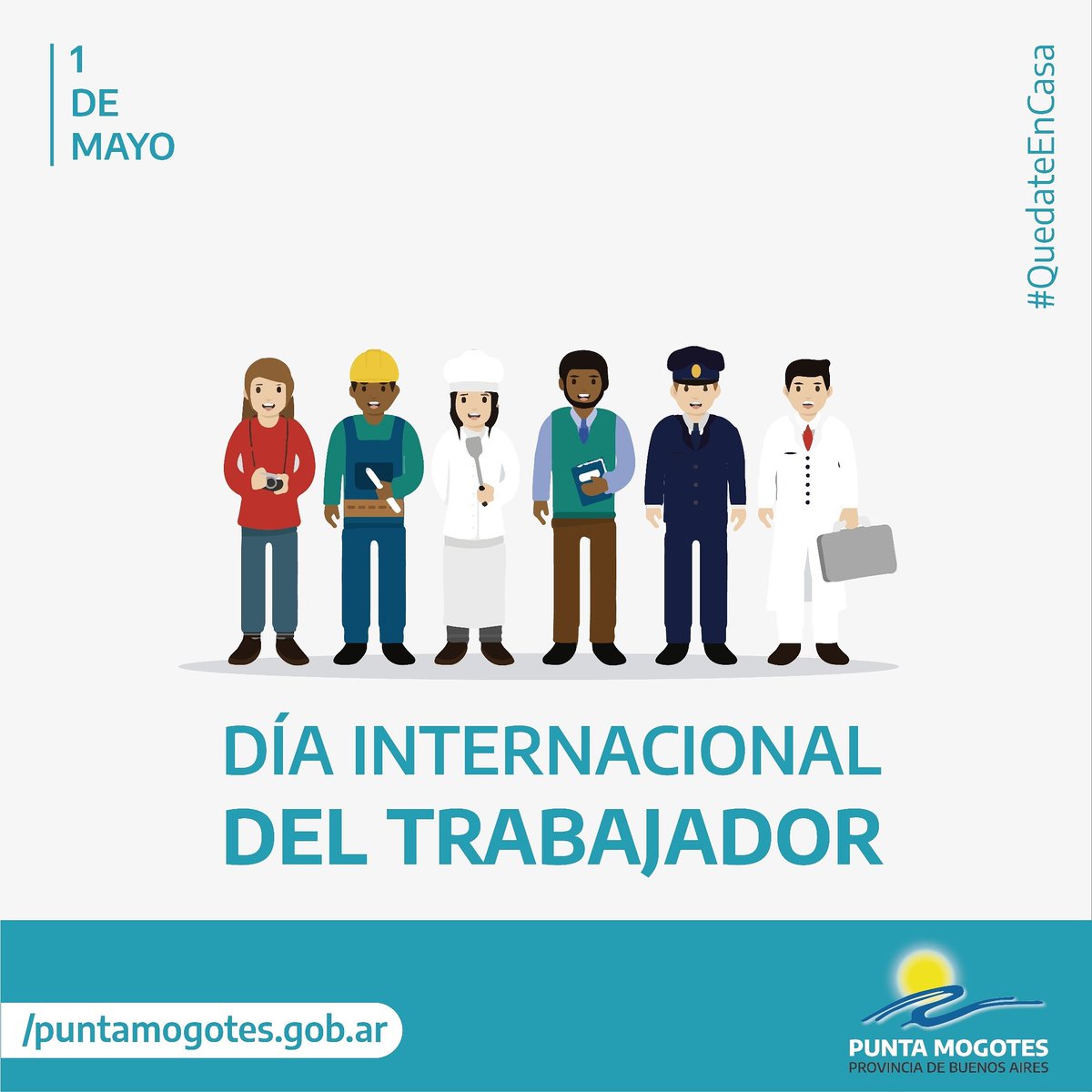 PuntaMogotesMDQ's tweet photo. ¡Feliz día del trabajador y la trabajadora!🇦🇷
.
.
.
.
.
.
.
.
#díadeltrabajadorylatrabajadora  #quedateencasa https://t.co/G6FMOqBTx7