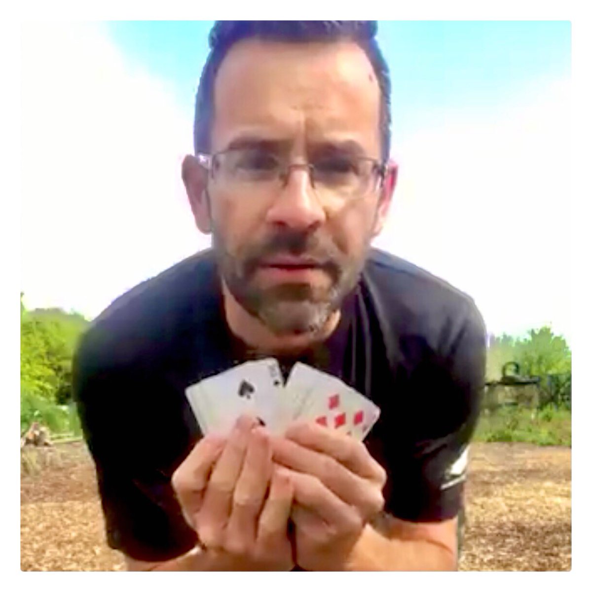 We love games here at Body Hub. 

♣️ - Burpees or Jumping Jacks
♠️ - Squat Raise
♦️ - Bicep Curl
♥️ - Power Squat

Using the number on the cards for the number of reps. Facecards are worth 10, Aces 15. Complete the full 52 cards for the workout. 

<a href="/ActiveEssex/">ActiveEssex</a> <a href="/BillyRayMansell/">Billy Ray Mansell 🦋💙</a>