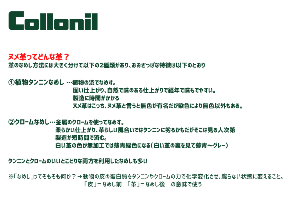 Collonilコロニル 日本公式 On Twitter こんにちは 素敵なヌメ革財布ですね じっくり育てて経年変化を楽しめますね ヌメ革手入れの注意点を図にまとめましたので ご覧ください ヌメは手間がかかりますがその分きれいに 育てられた時の嬉しさもひとしおです