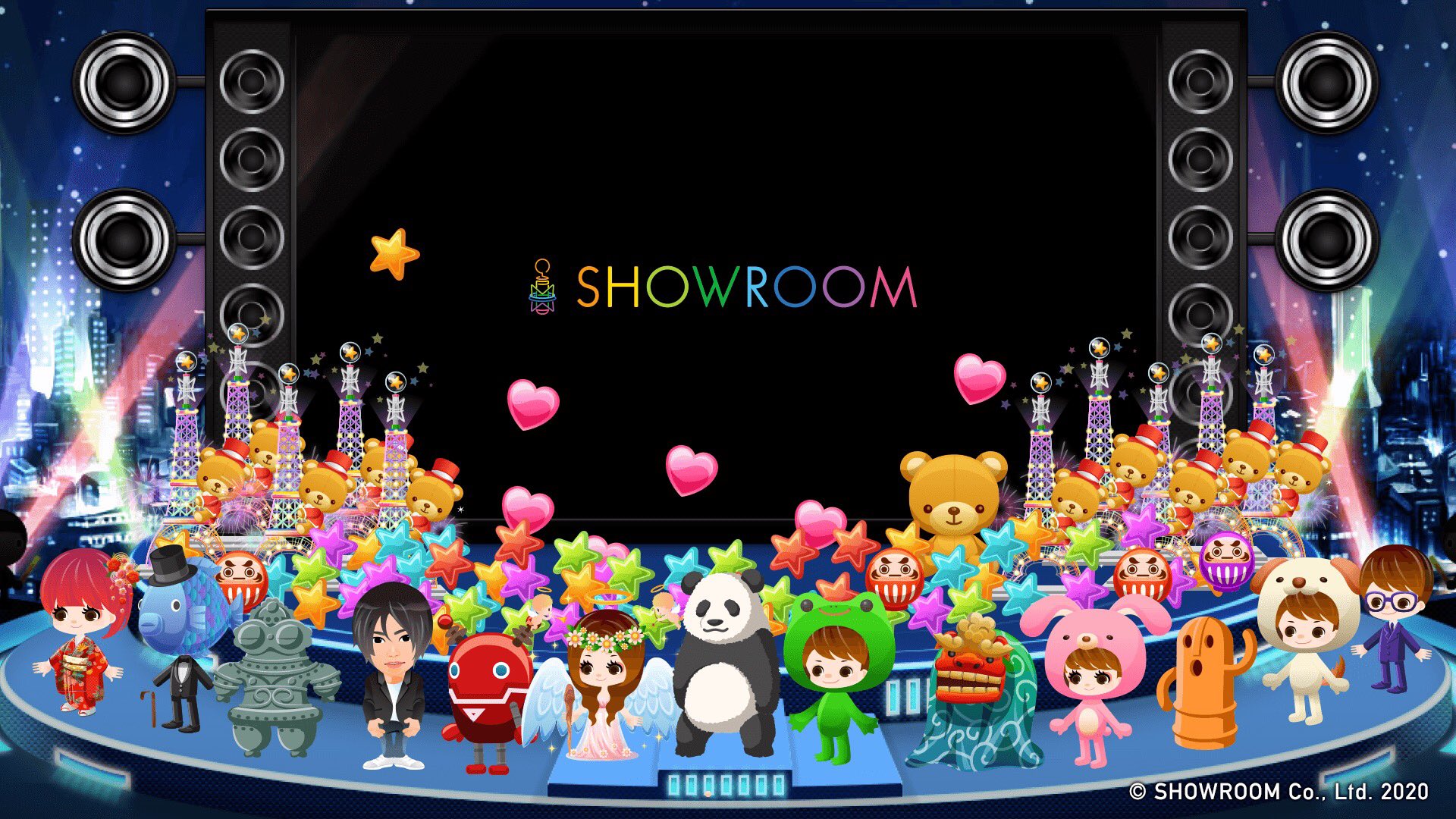 Showroom Showroom 公式 バーチャル背景 を配布します Showroomでおなじみの スタジオや配信ルームの背景です ビデオチャットでのお仕事や オンライン飲み会が少しでも 楽しくなるよう是非ご活用ください もちろん