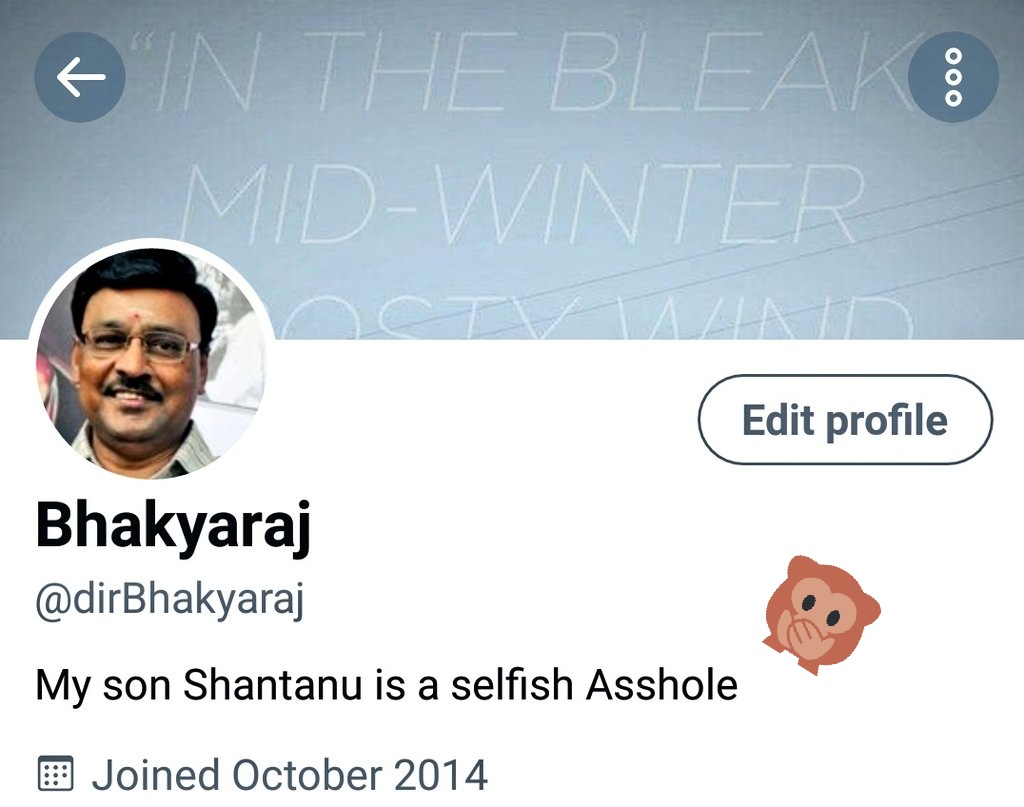 Bhakyaraj tweet media