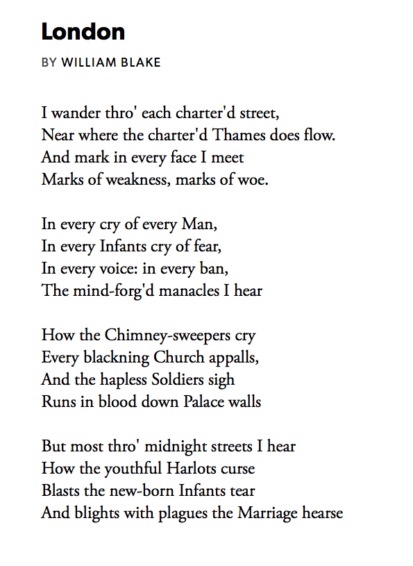 137 London by William BlakeFor  #IWD2020  #PandemicPoems  https://soundcloud.com/user-115260978/137-london-by-william-blake