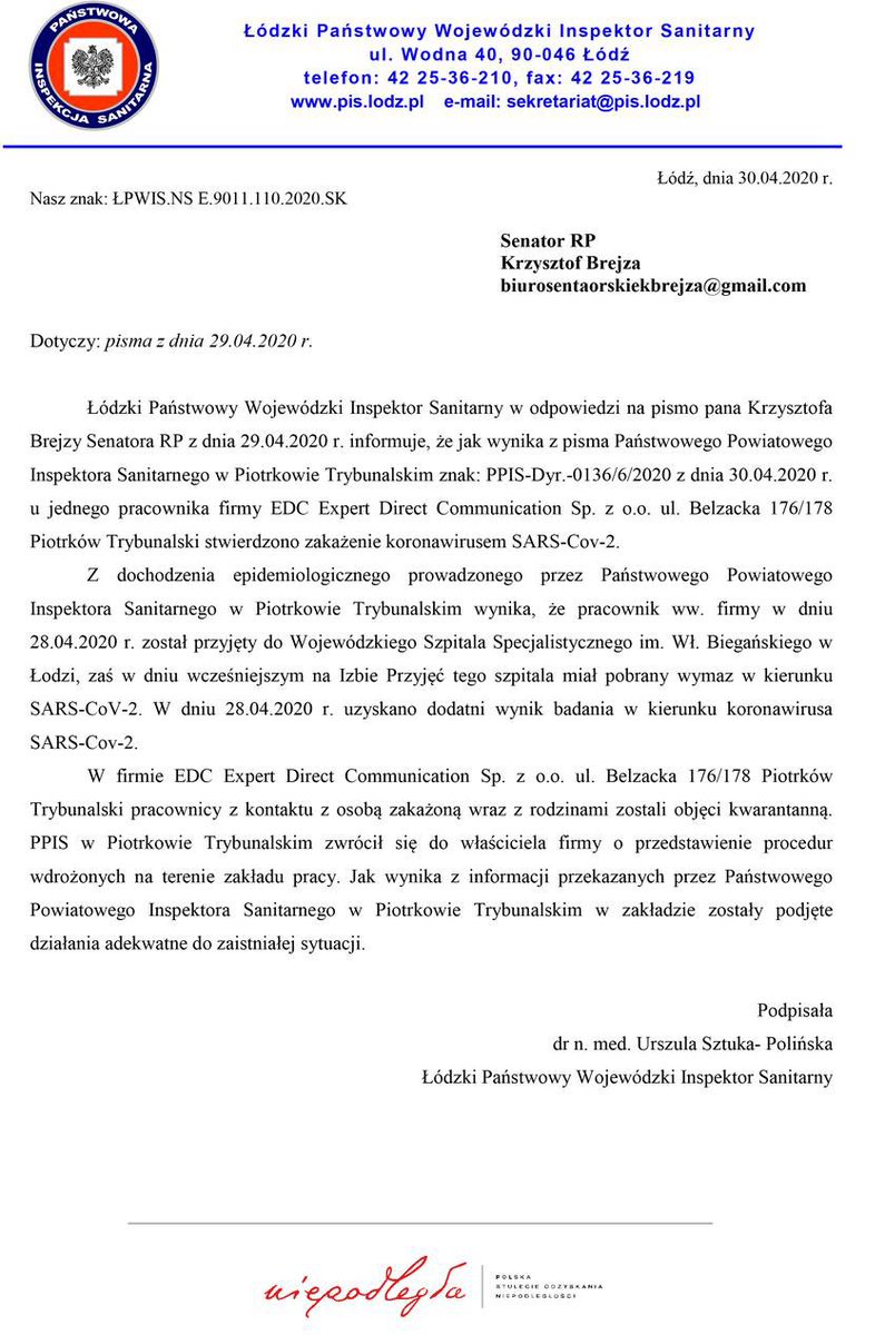 krzysztofbrejza's tweet photo. Bum❗️#Koronawirus w firmie pakującej (na polityczne zlecenie) pakiety wyborcze do milionow Polaków. Te ustalenia powinny pogrzebać mrzonki o wyborach korespondencynych w każdym cywilizowanym kraju. Przerwijmy to szalenstwo! 
#PakietyZKoronawirusem https://t.co/sq4mqDJHwT