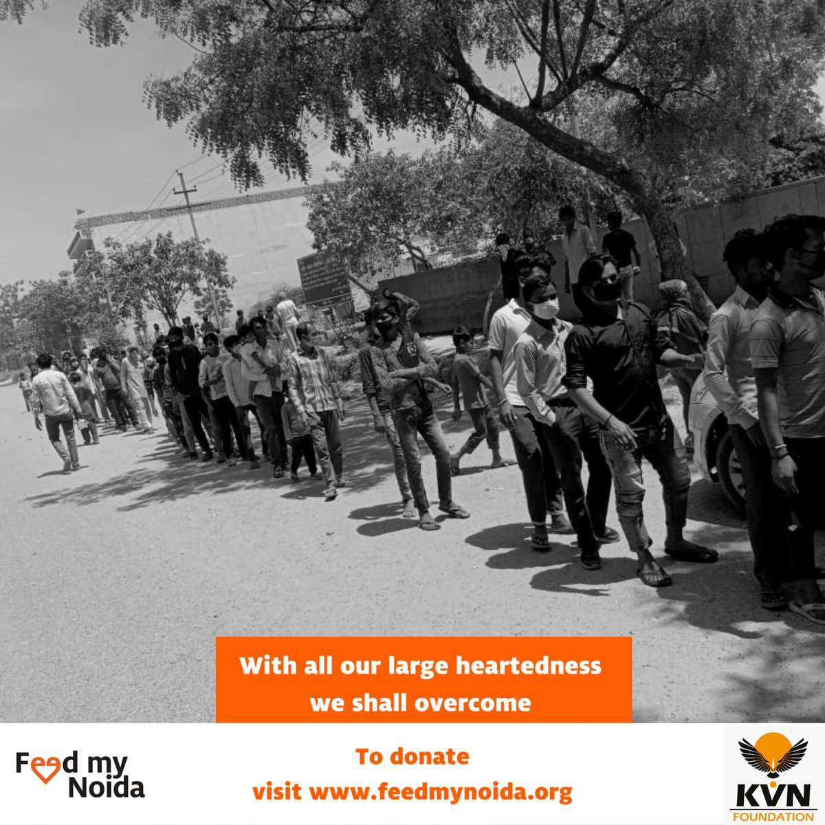 #FeedMyNoida

With all our large heartedness we shall overcome.

Make a contribution now at feedmynoida.org

<a href="/ashusozg/">Ashu Agrawal</a> <a href="/ganeshk03/">K.Ganesh</a> <a href="/juggymarwaha/">Juggy Marwaha</a> #COVID19 #noonegoeshungry
#donatenow #indiafightsback
#foodsoldiers