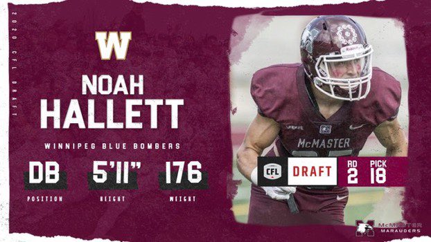 CoachSBrady's tweet photo. Congrats to our 4 Marauders selected in last nights CFL Draft. Each has been an outstanding leader in our program and has worked incredibly hard for this opportunity. The entire Marauder family is proud of you! #MacGrit #MacMen https://t.co/6xl8MiKapO