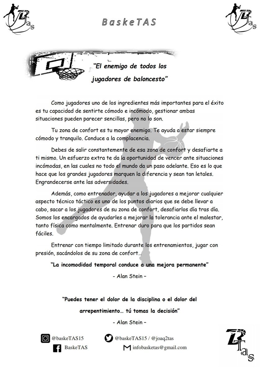 TASacademy360's tweet photo. 🤔 El enemigo de todos los jugadores de baloncesto 🤔

Entrena duro. Entrena de manera inteligente. 

#BaskeTAS #TAS4EVER #TAS https://t.co/NnwLe1GAs1