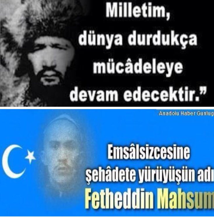 YILLARCA ÇINLILERE KAN KUSTURAN ,
D.TÜRKİSTAN'IN YİĞİDİ OSMAN BATUR'U
EDEBİYETE İNTİKALİNİN 69. YILDÖNÜMÜNDE
( 29 NISAN 1951 )

VE TAKİPÇİSİ OLAN ,
YİĞİT KAHRAMAN FETHETTIN MAHSUM'U ,
EDEBİYETE İNTİKALİNİN 61. YILDÖNÜMÜNDE
( 1 MAYIS 1959 )
SAYGI VE MİNNETLE ANIYORUM.