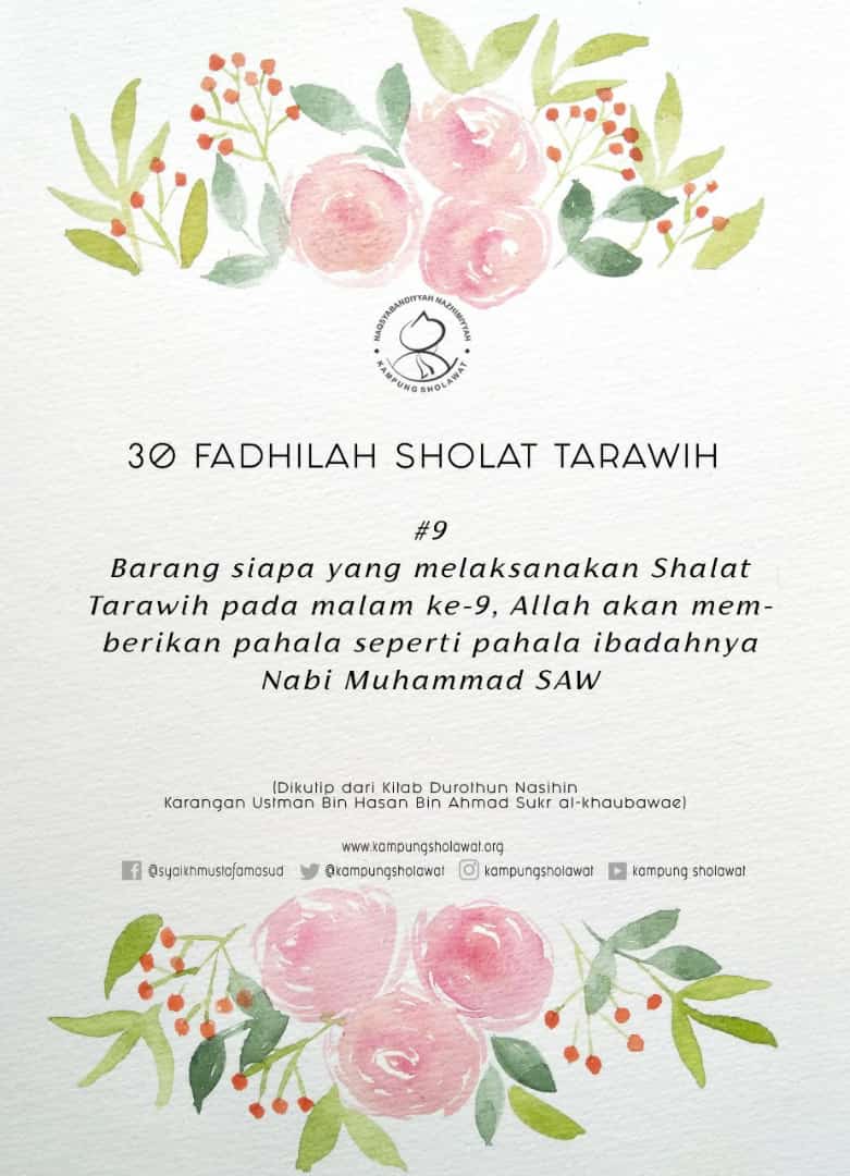 ajibsusanto's tweet photo. Bismillah Fadhilah Sholat Tarawih #day9 #semuanyaajib #KS Romadhon 1441H @kampungsholawat @PKKP_Kebumen @pkkpblora @PKKPKLATEN @pkkppml2020 @disporaparjtg https://t.co/GQOuQOW0rW