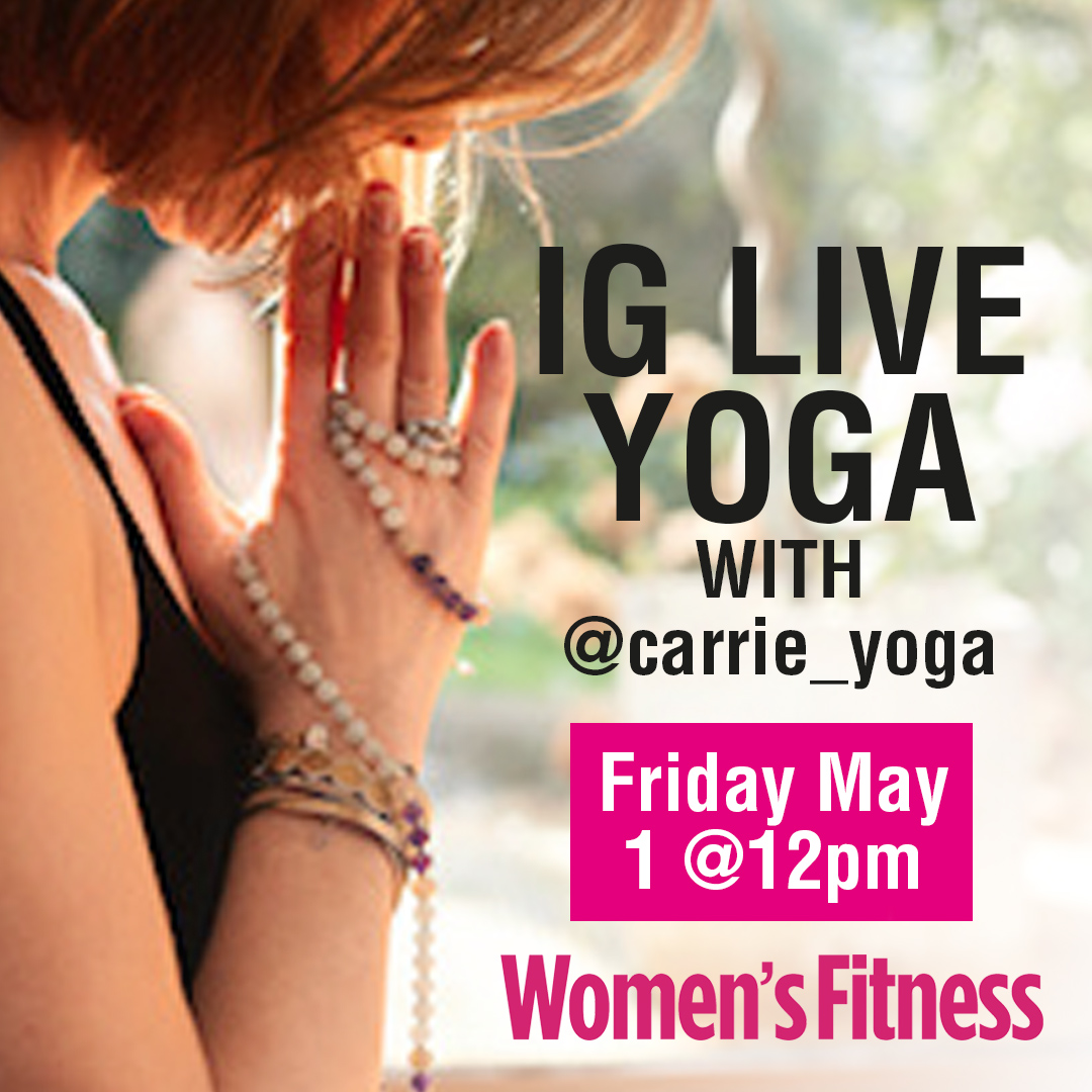 WomensFitnessuk: LUNCHTIME YOGA! 
Join us at 12pm today on Instagram womensfitnessuk for an IG Live Yoga class with the wonderful carrie_yoga 
This 30-minute yoga flow will support your immune system and boost your wellbeing🙏#yoga #yogalife #wellness…