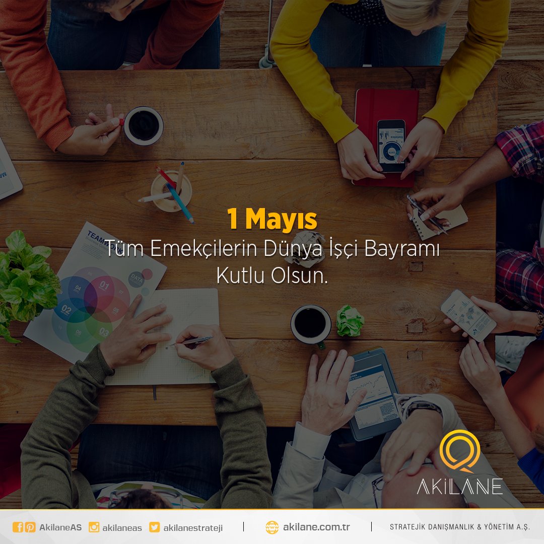 AkilaneStrateji's tweet photo. Tüm Emekçilerin Dünya İşçi Bayramı Kutlu Olsun.
#1Mayıs #İşçiBayramı #Akilane #Creative #Event #DigitalMedia #Project #Proje #Fikir #ParlakFikirlerÜretir https://t.co/HRIRjzFuqd