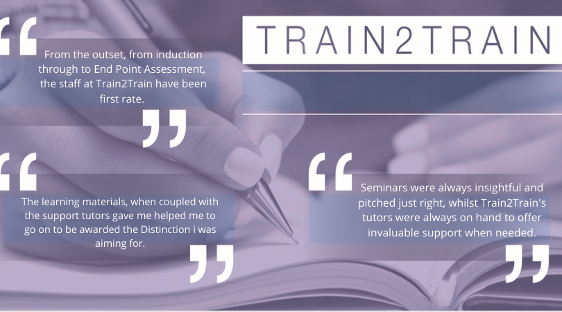 Another great testimonial from one of our Apprentices! This is why we love our job!

#apprenticeships #testimonial #greatfeedback #distinction #train2train