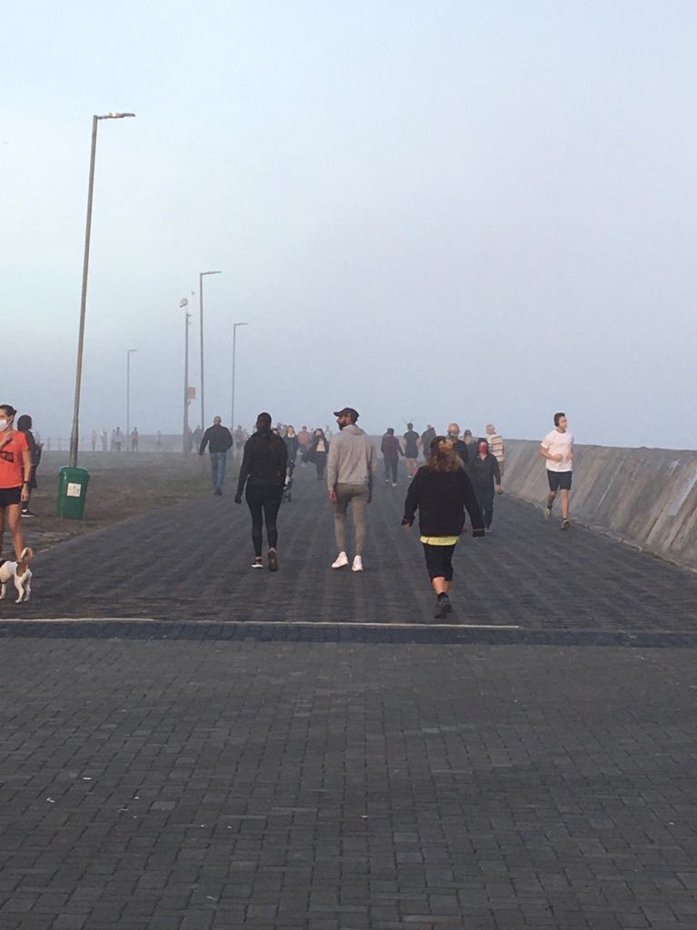 Overcrowding at the Sea Point Promenade & other popular public areas does not justify the banning of public physical activities, it justifies doing away with curfews. #Lockdown regulations must be further relaxed. This way, people won’t be confined to 3hrs of PT, limiting traffic