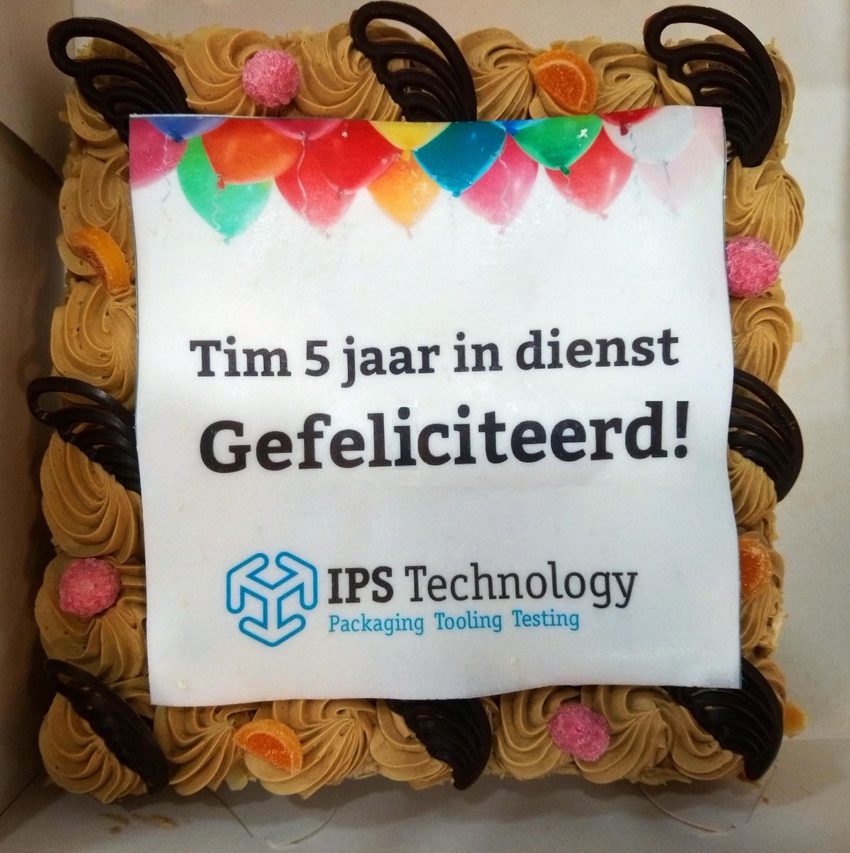 IPS_Technology's tweet image. Hoera, Tim 5 jaar in dienst bij @IPS_Technology. Gefeliciteerd met je jubileum!