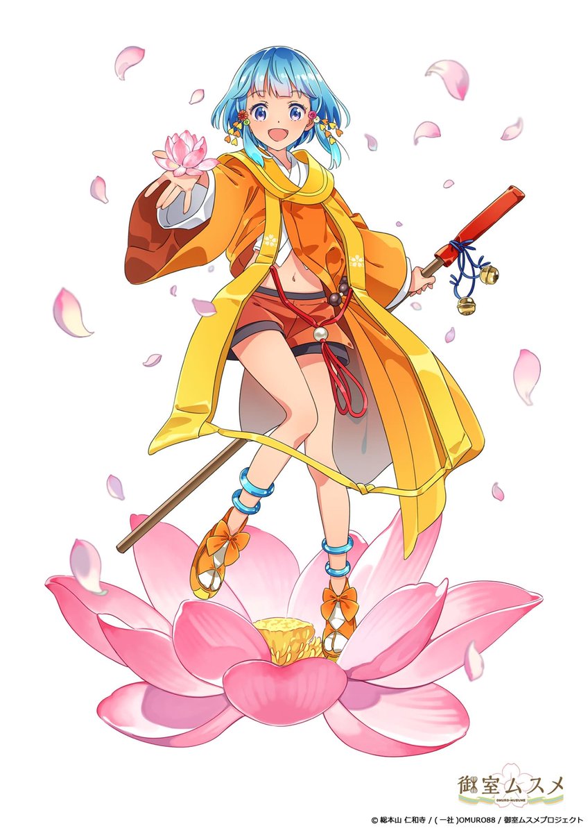 「【仕事告知】
京都仁和寺のお堂を擬人化するという企画「御室ムスメ」に一枚描かせて」|加藤アカツキのイラスト