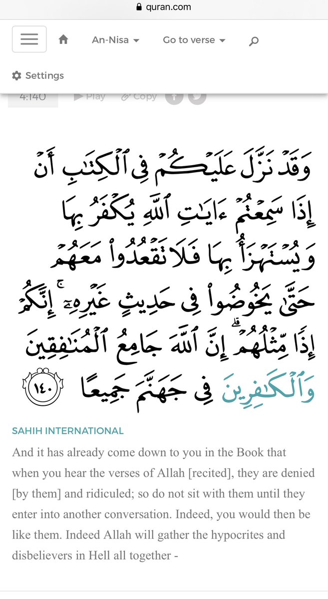 LiberalFascist_'s tweet photo. @setholdmixon @Ali_MuhammadPTI has been misled by mullahs. Taking someone’s life is no joke &amp; must be under Quran that discusses blasphemy of God (superior than prophets): just walk away when they are doing that; can remain friends &amp; sit again w/them afterwards.  @husainhaqqani @UmarCheema1 https://t.co/4MWaDxQ6JR