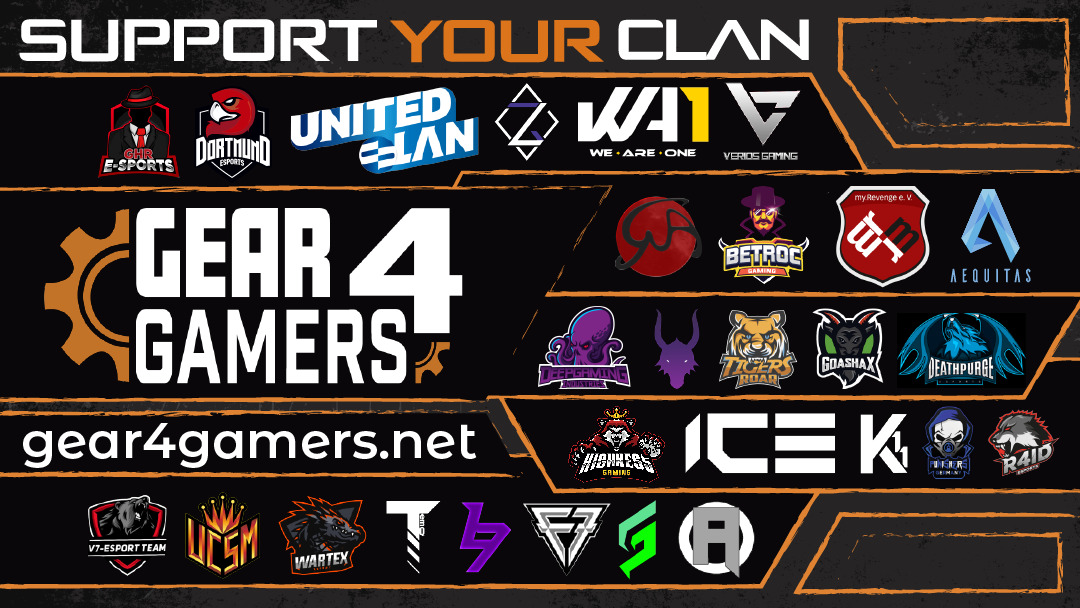 Gear4gamersNet's tweet image. Check out our #GIVEAWAY!

YOU have the chance to win a #gaming #mouse, a #headset AND a #keyboard! 
How to join:

▶️tag 1 mentioned Clan
▶️tag 2 friends
▶️RT the post

The Clan with the most fans wins 5 gaming mice, 5 headsets AND 5 keyboards. The 2nd most tagged Clan wins 5 mice