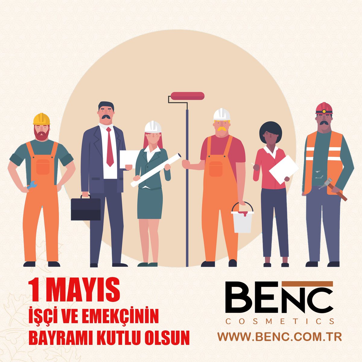 BencCosmetics's tweet photo. 1 Mayıs İşçi Ve Emekçinin Bayramını kutlu olsun. 

#1mayıs
#1mayısiscibayramı 
#internationalworkersday https://t.co/pMH5S4hRVC