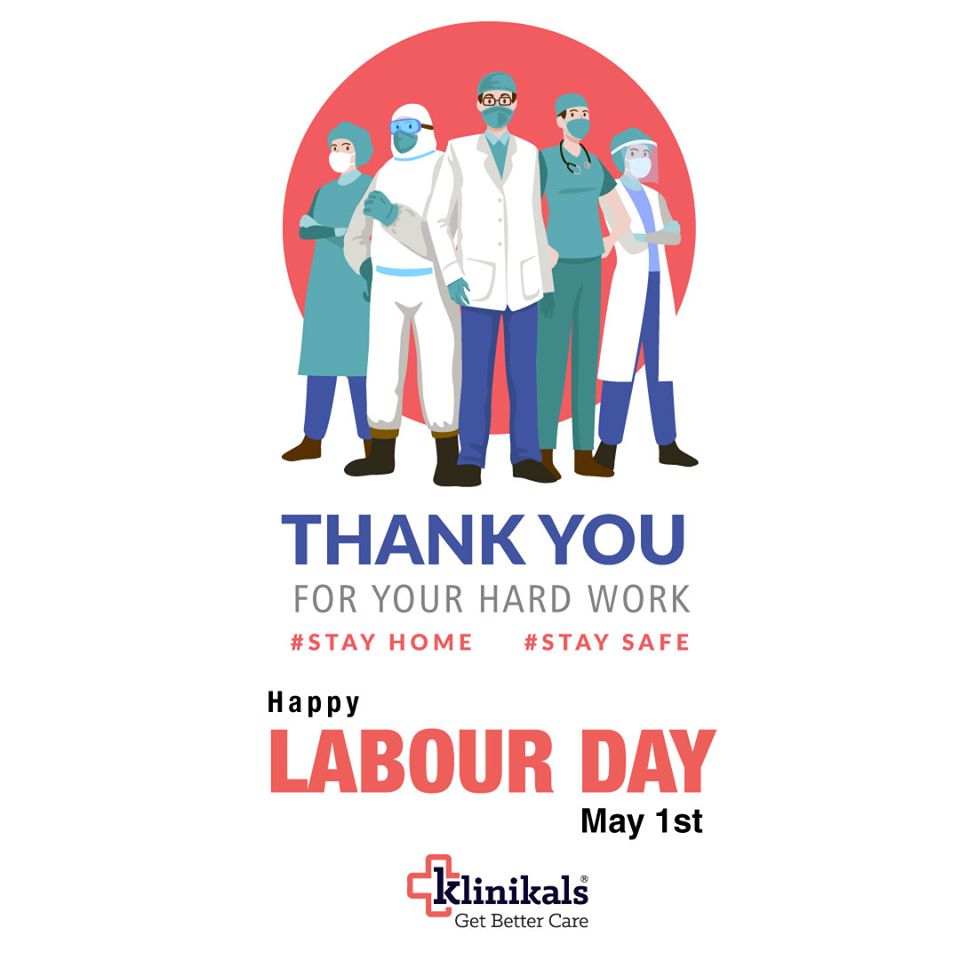klinikals's tweet photo. They are the superheroes of the society who've kept us in good health even during the time of crisis. A big salute especially to the doctors and all the healthcare providers who have brought a new perspective and newfound value to the word 'duty'. #HappyLabourDay2020 https://t.co/9IIbNosCq4