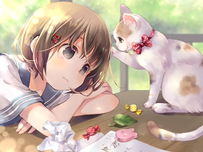 「大丈夫にゃ」の絵、完成しました～ 