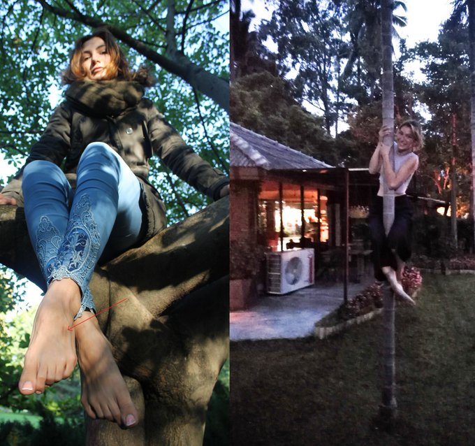 Maybe some of you have noticed a dark spot on my left foot (the one marked with an arrow on the left<a href="/tag/feetlove"class="tags"><span>#feetlove</span></a><a href="/tag/baresoles"class="tags"><span>#baresoles</span></a>